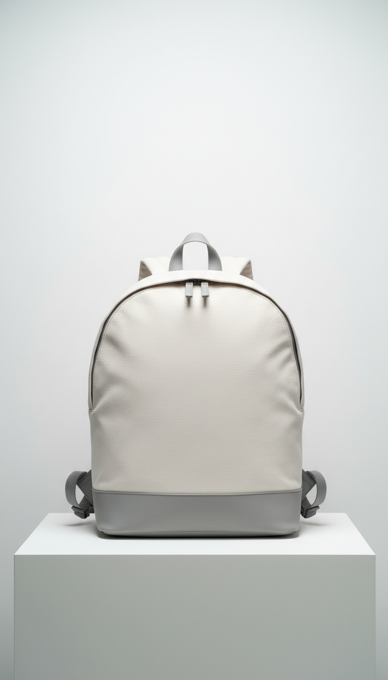 Mochila minimalista de lona resistente